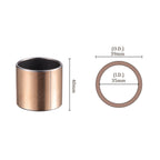 Kozelo 2pcs Sleeve Bearings - [35x39x40mm] Plain Bearing Wrapped Oilless Bushings for Industrial Equipment