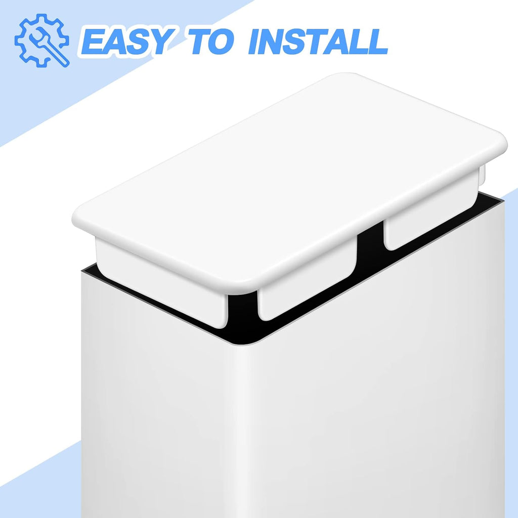 Internal Vinyl End Caps PVC End Caps for Pocket Rail Vinyl Fence Post Caps Vinyl Fence Parts, Inner Clips
