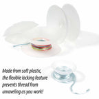 16 BOB-EEZ 2 Inch No Tangle Thread Bobbins. Kumihimo