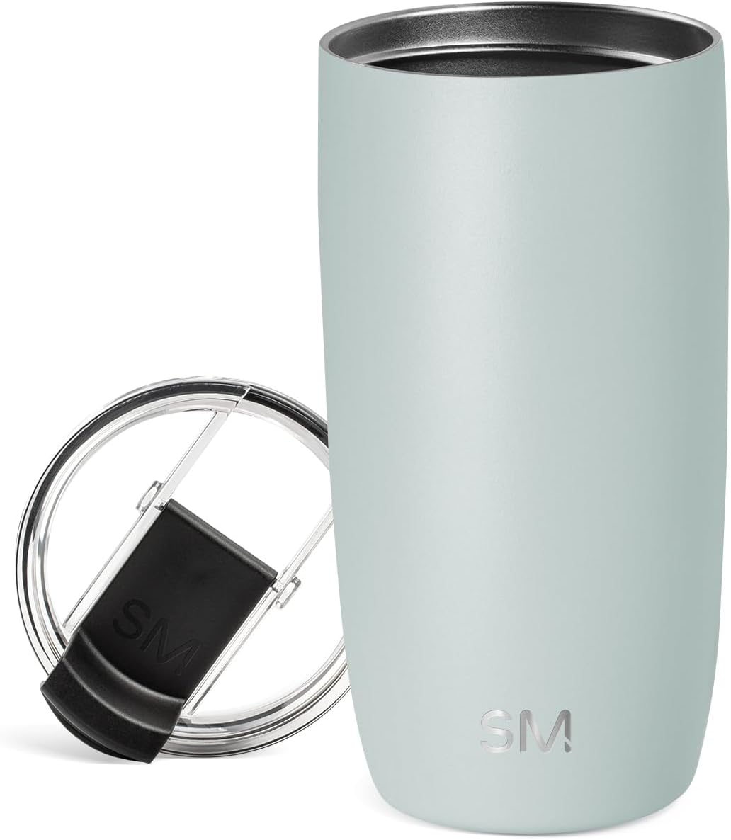 Travel Coffee Mug with Lid | 16oz | Green | Voyager Coffee Cup, Coffee Tumbler for Hot & Iced Drinks | Insulated