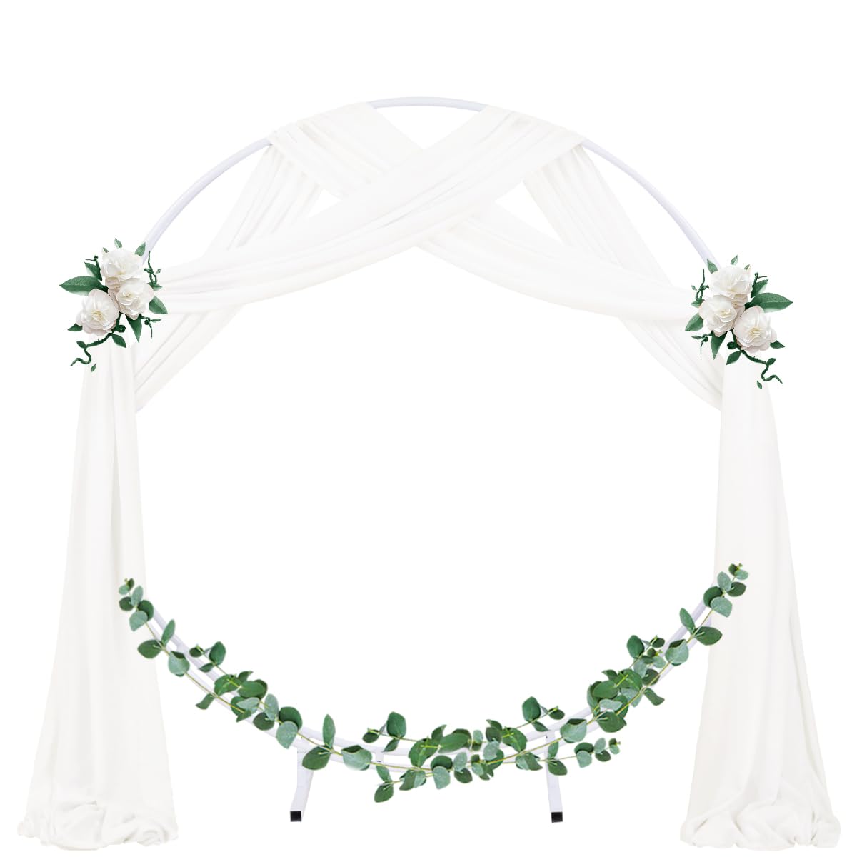 Wedding Arch Draping Fabric Sheer Chiffon Curtain Drape Wedding Party Decor