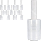 PSBM Mini Stretch Wrap Extended Core, 5" x 1000', 80 Gauge, Clear 12 Rls