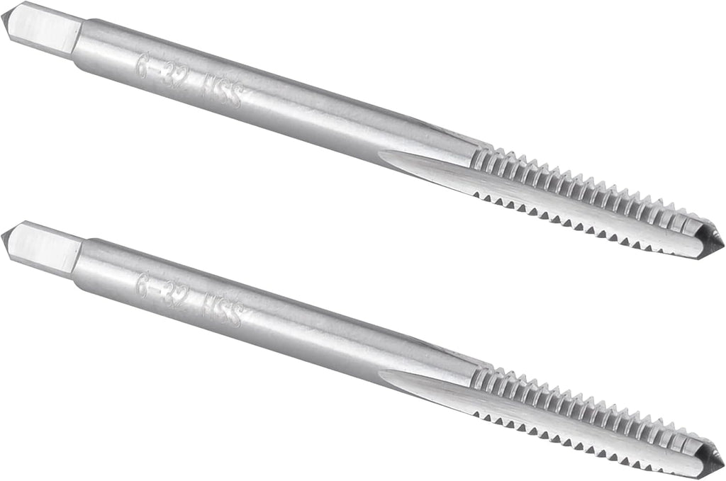 Burkit 2pcs No 6-32 UNC Thread Tap Right Hand