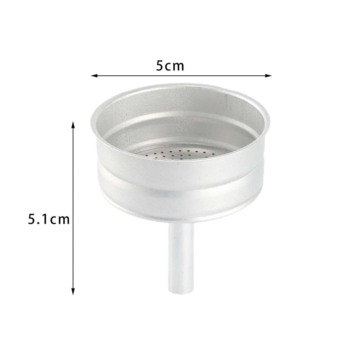 YWJLQH Replacement Funnel for Aluminum Moka Pot, 2 Cup