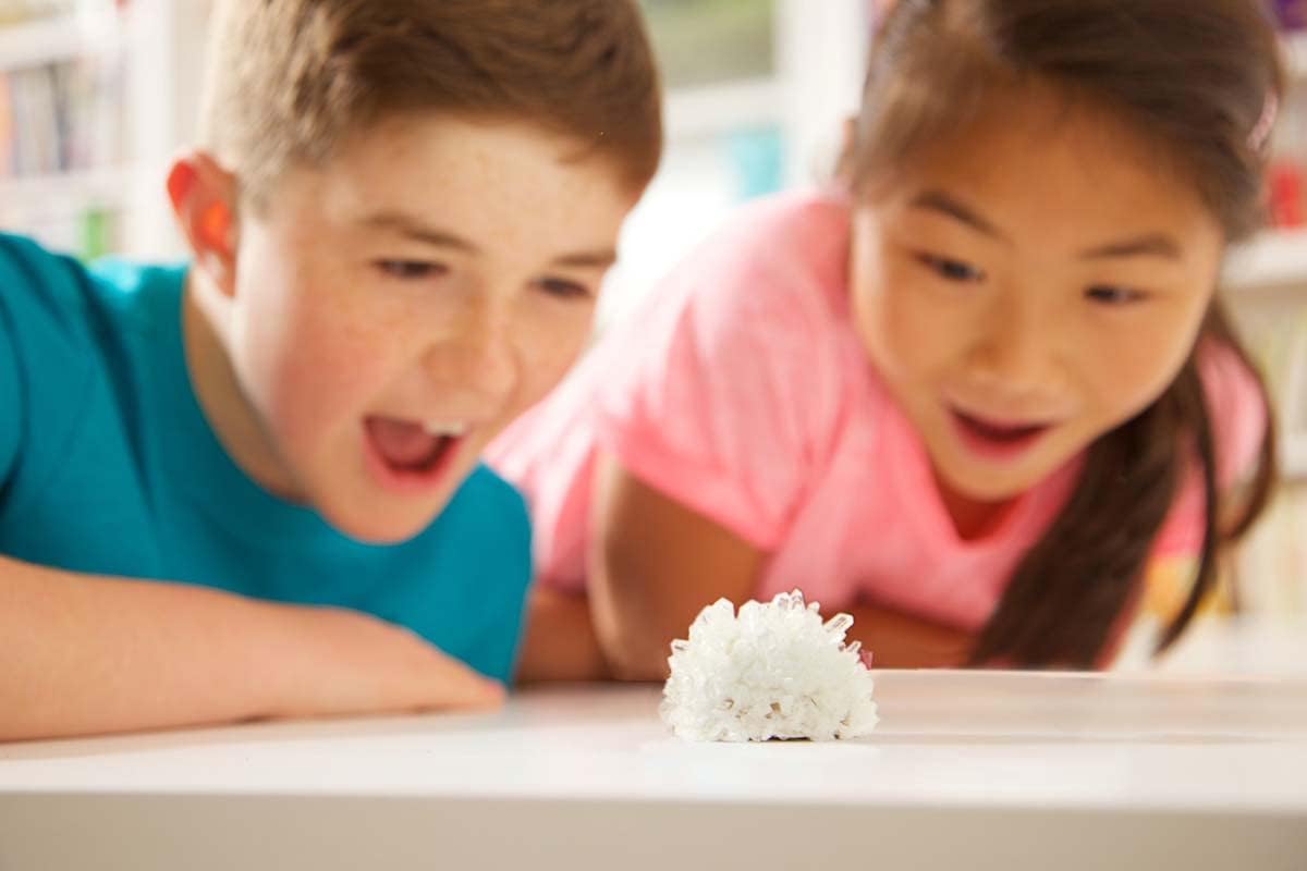 Glow Crystal Growing Kit - Grow a DIY Crystal Experiment Specimen, A Great Educational STEM Toys Crystal Making Gift
