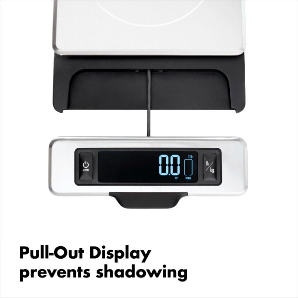 Good Grips 11 Pound Stainless Steel Food Scale with Pull-Out Display