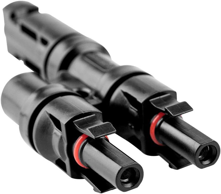 Solar Y Branch Connector MMF+FFM for Solar Panels, Waterproof 1Pair | IP67 & PC/PA housing UV resistant & durable