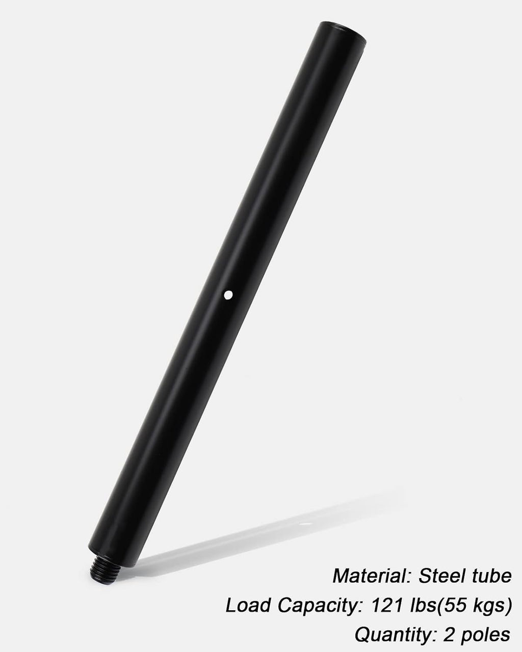 16 inch M20 Subwoofer Pole 35mm Speaker Pole Mount Extension Pole | 2-Pack, Extendable by Connecting Two Poles, M20