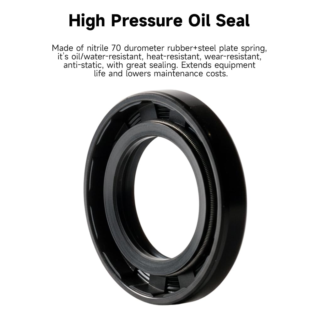5pc TC Double Lip Rotary Shaft Oil Seals 25x42x7mm