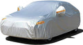 Car Cover with Zipper, 2 Layer Full Car Covers Waterproof/UV Protection/Snowproof/Dustproof, Universal Car Cover (Fit