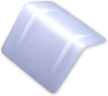 [10PCS] 2" x 2" x 2.25" Plastic Edge Protectors, Suited For Up To 1.25" Strapping, White, Ribbed, Great For Box &