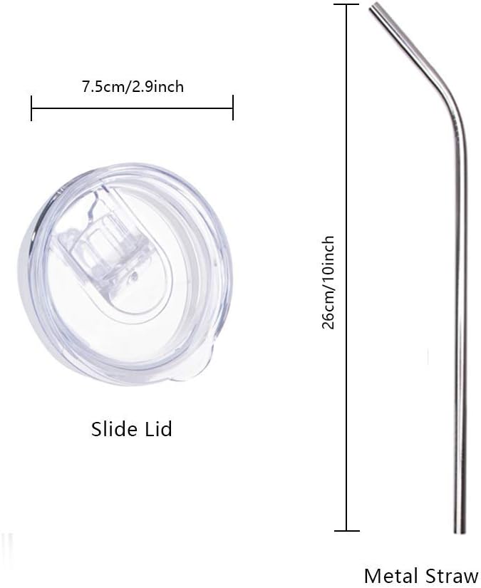 4 Pack Sublimation Blanks Tumblers Straight Skinny 20 OZ | Double Wall Stainless Steel Cups with Lids and Straw