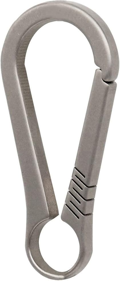 Key Clip Carabiner Keychain Small Titanium | Heavy Duty, Key Holder, Secure Key Chain Clips, Ultra-Light, Stronger