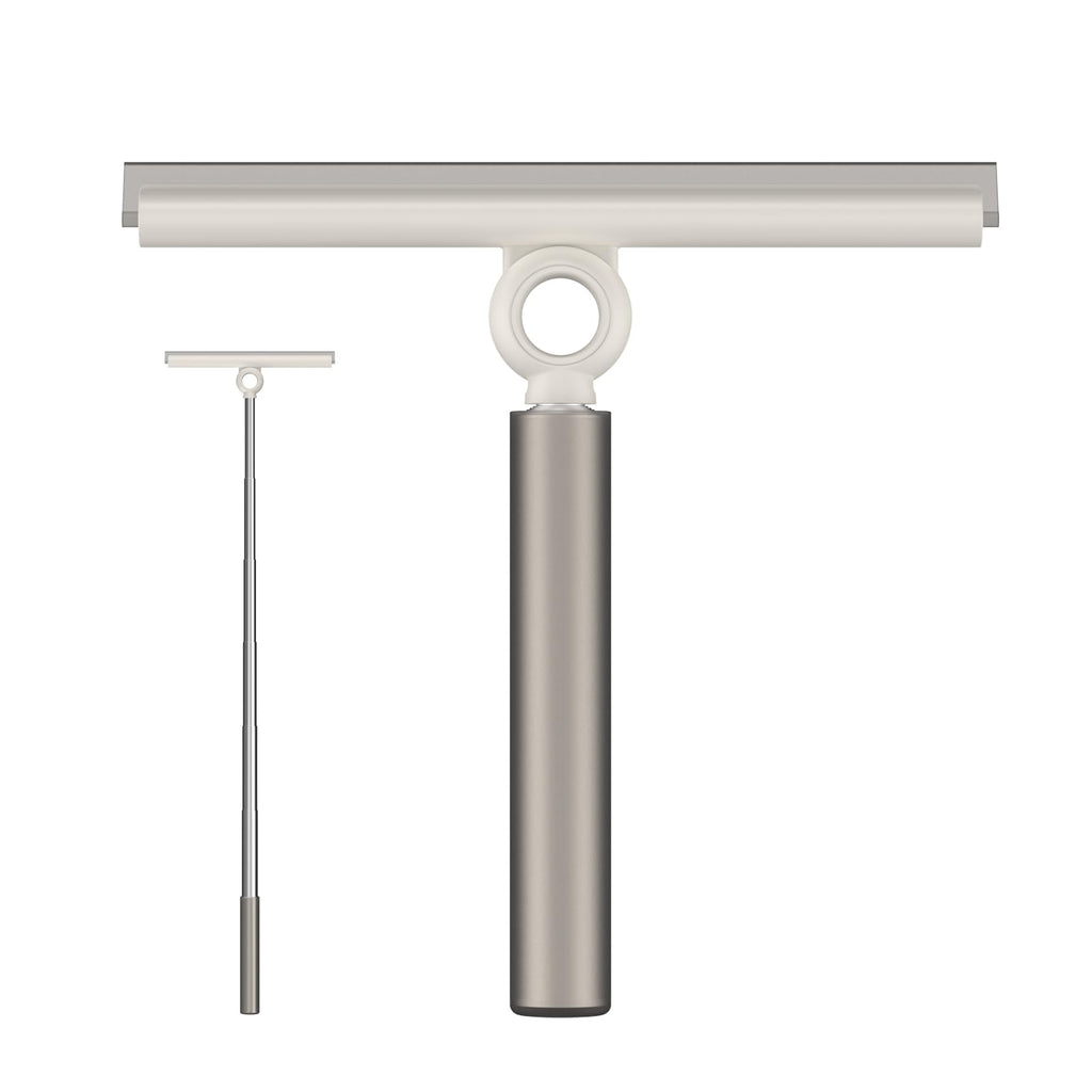 Extendable Squeegee for Glass Doors with 10-Inch Silicone Blade