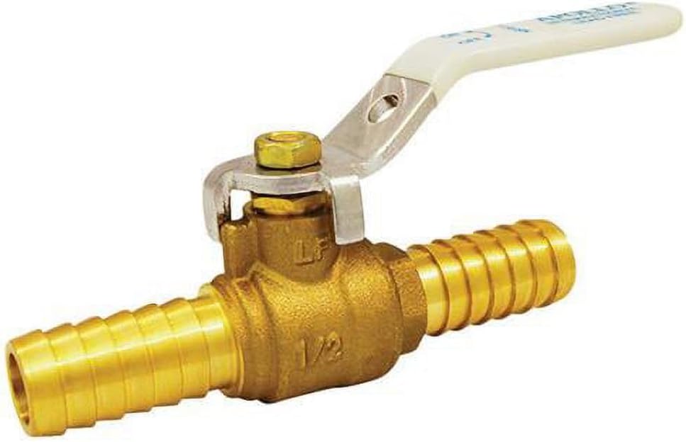 Apollo Valves POLYV12 1/2-inch Brass Insert Ball Valve For PE Pipe