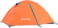 2/4 Person Camping Tent Lightweight Waterproof Backpacking Tent | Easy Setup Windproof Two Doors Double Layer with