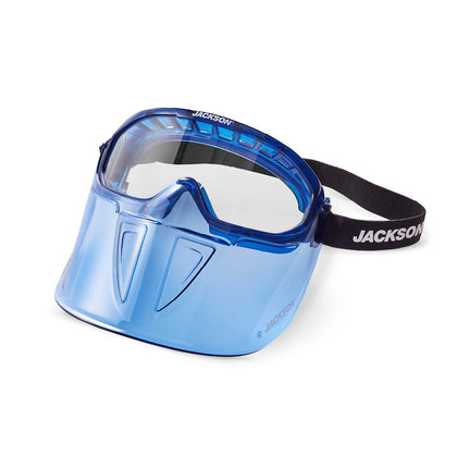GPL500 Clear Safety Goggles with Face Shield - ANSI Z87.1