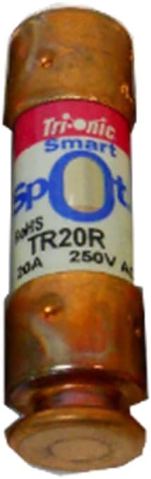 Ferraz Shamwut/Mersen TR-20R, 20 Amp (20A) 250V Fusetron Dual Element Time-Delay Current Limiting Class RK5 Fuse, UL Listed