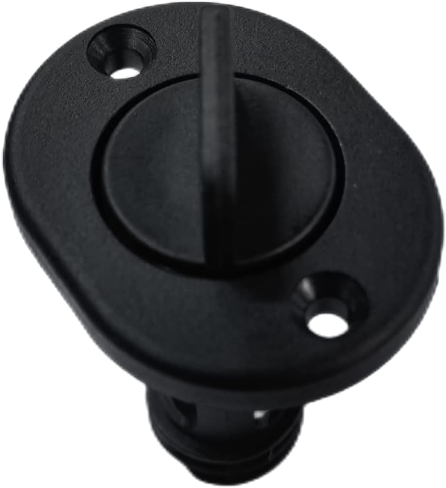 1 Inch Hole 2PCS Marine Transom Drain Plug Screw Type for Boats with O-Ring