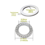 4 Sets NTA1220 +2TRA Thrust Needle Roller Bearings with Washers, 3/4" Bore, 1-1/4" OD, 5/64" Width