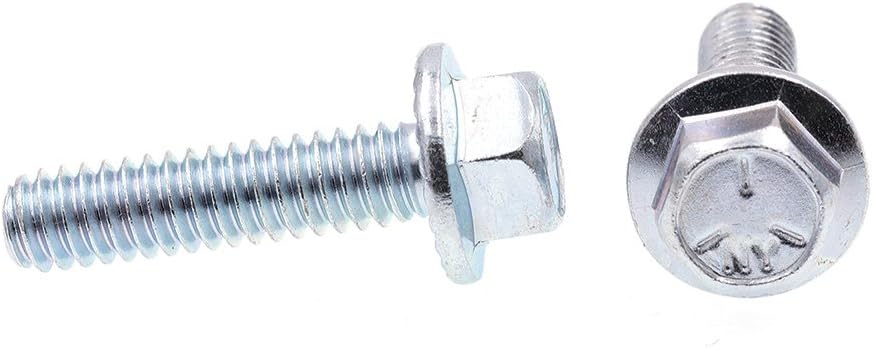 Prime-Line 9090665 Serrated Flange Bolts, 1/4 In.-20 X 1 In., Zinc Plated Case Hardened (25 Pack)