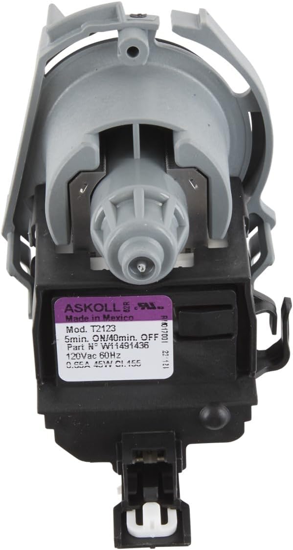 Whirlpool W11497943 OEM Dishwasher Drain Pump