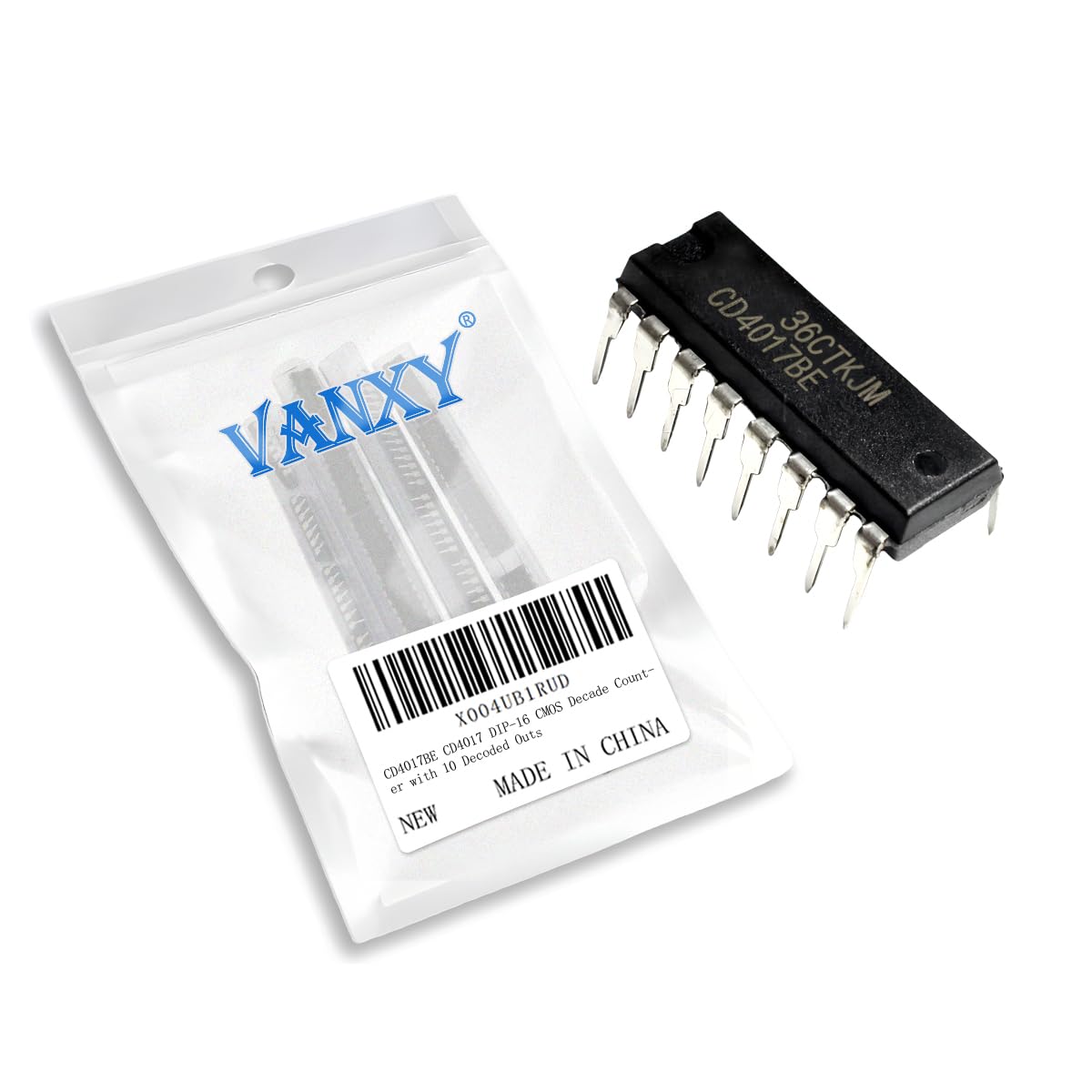 20PCS CD4017BE CD4017 DIP-16 CMOS Decade Counter with 10 Decoded Outs