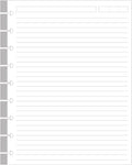 9-Disc Discbound Lined Refill Paper, Classic Size Pre-punched Happy Planners Inserts, 100Sheets/200Pages Loose-Leaf