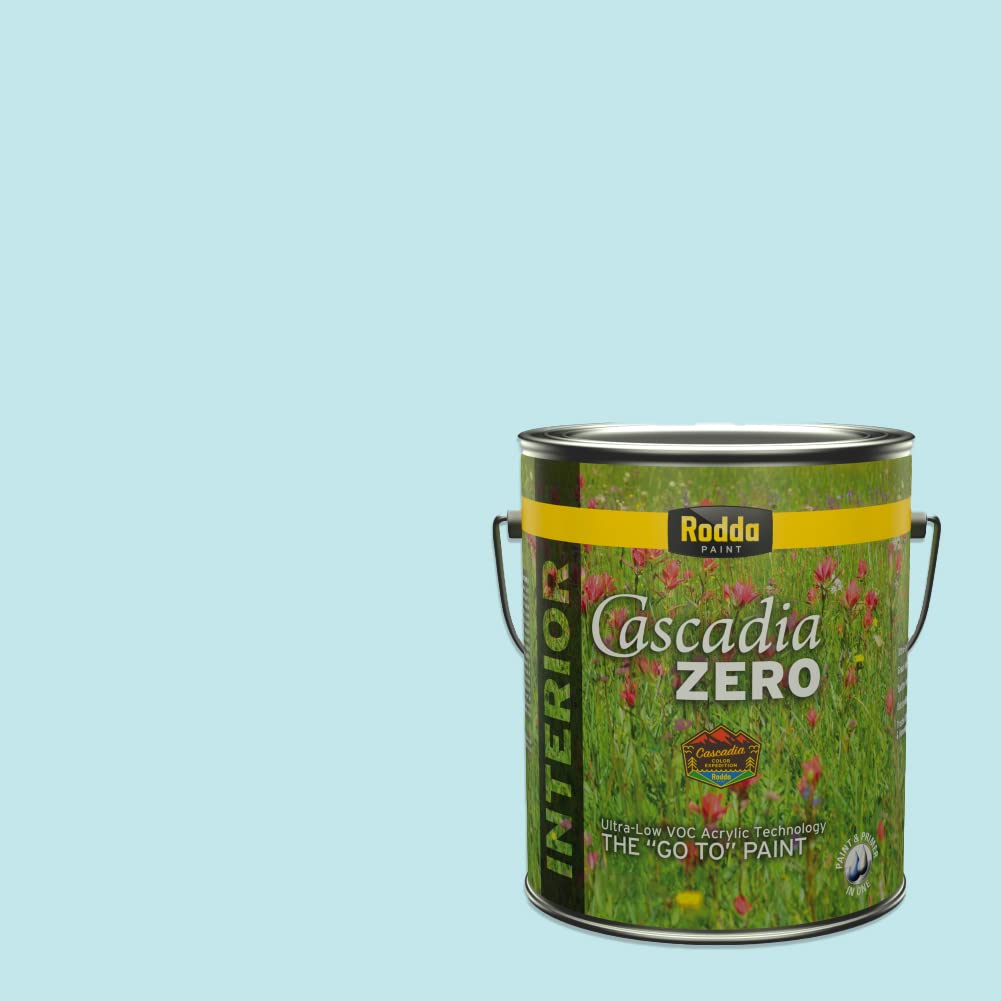 CASCADIA ZERO Interior Satin Paint & Primer in One, 1-Gallon, Egg Blue