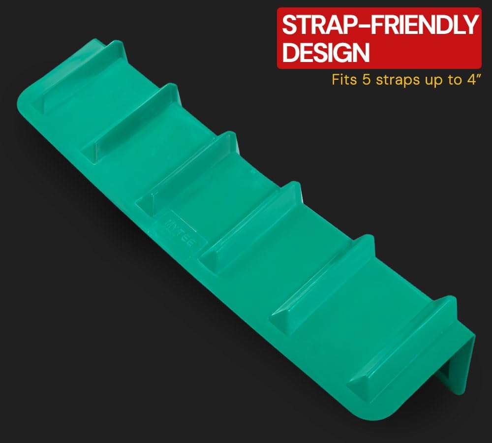 8"x8"x36" Green Flatbed Corner Protector - V Shaped Edge Guard for Tie-Down Winch & Ratchet Straps - Plastic Corner