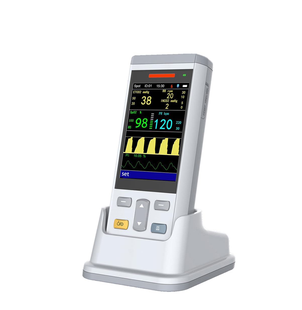 Veterinary Pulse Detector Handheld SPO2 Vital Signs Monitor 3.5 Inch Veterinary Equipment