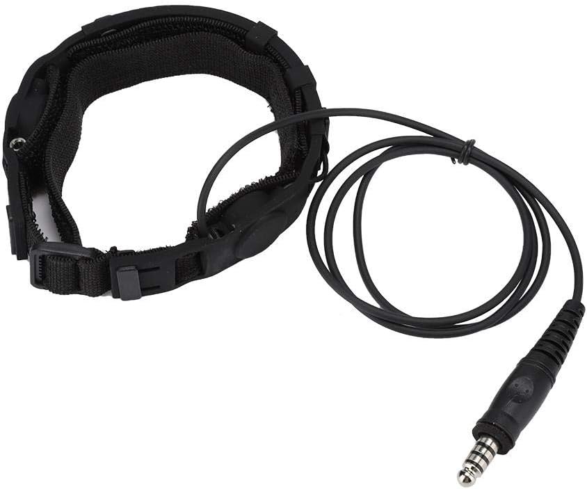 Throat Mic Headset, Interface Z Tactical Throat Mic Security Earpiece With Dual Sensitive Throat Microphone