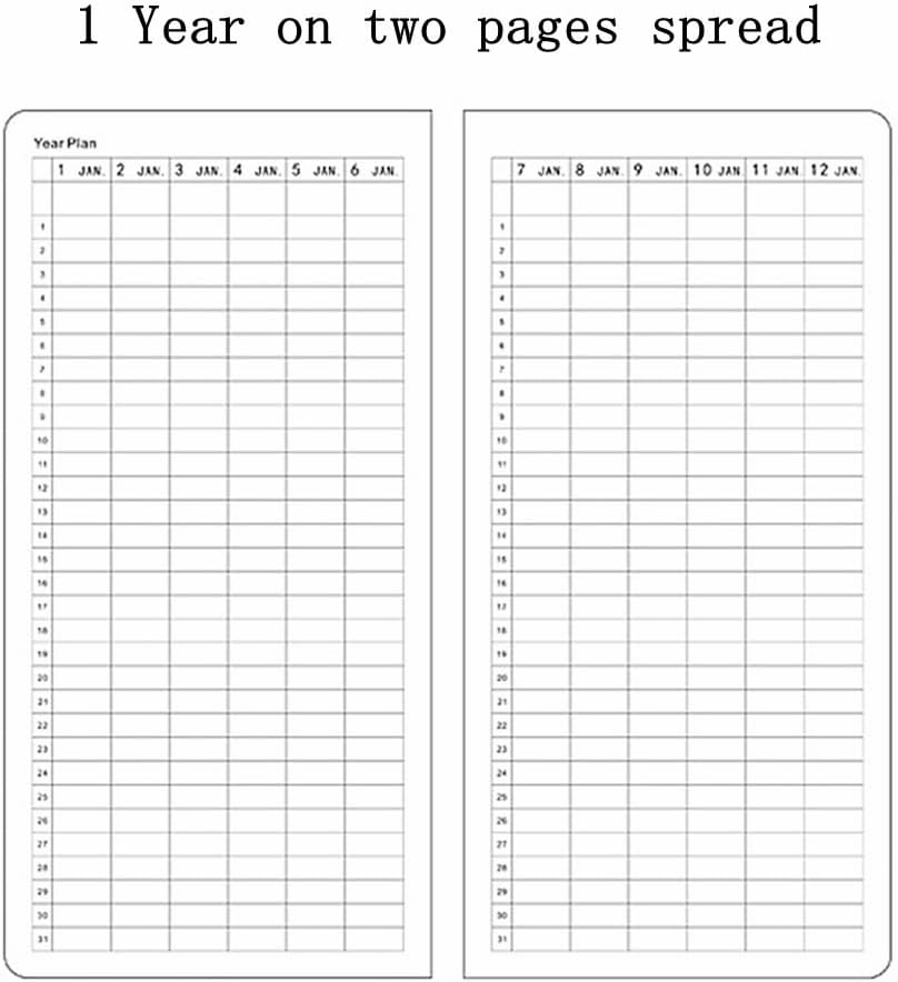 Undated Weekly Planner Notebook Pocket Organizer Appointment Book Journal Notebook A6 Week Plan Notepad (Sky blue