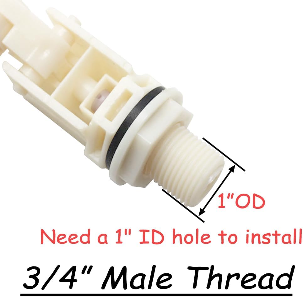 Uenede Float Ball Valve DN20 3/4" Male Thread, 2PCS