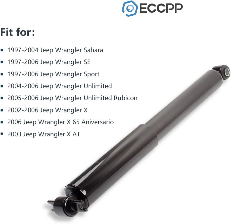 ECCPP Rear Shocks Absorbers for Jeep TJ, for Jeep Wrangler 1997-2006