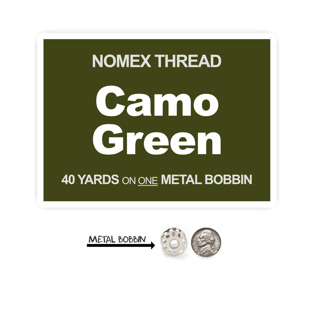Nomex Thread - 40 Yards (Camo Green)