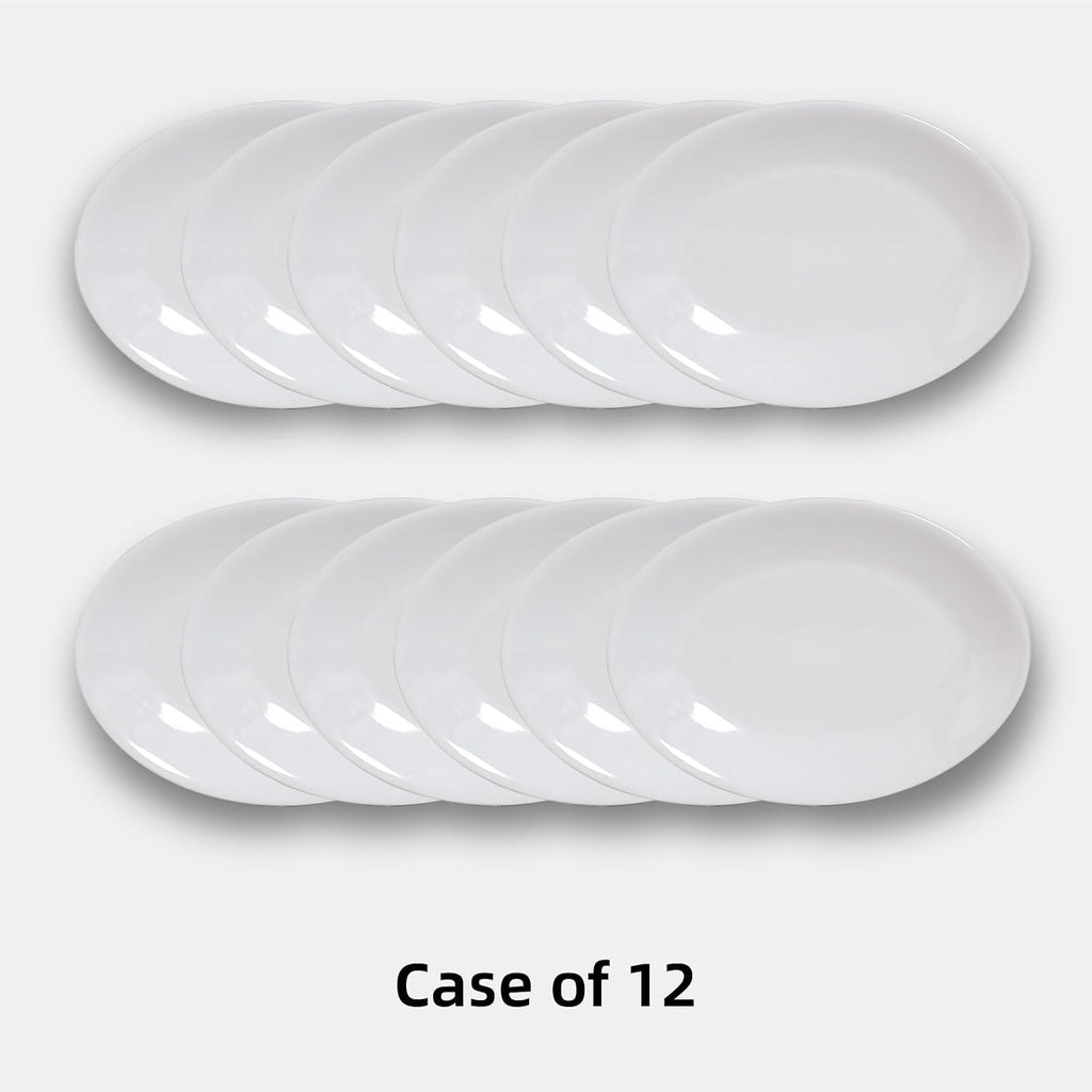 Stoneware Coupe Commercial Grade Dinnerware, Bright White, Oval Platter 13.5" x 10", Case of 12