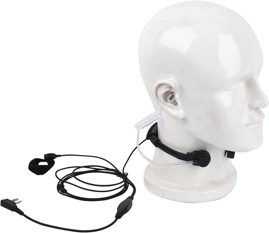 Throat Mic with PTT for Baofeng UV-5R UV-82 UV-82HP BF-888S BF-F8HP AR-152 Arcshell Retevis RT21 RT22 RT27 RT68 RT7