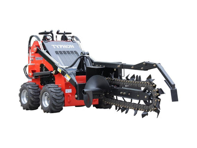 Skid Steer Loader Trencher Attachment – 800mm Trenching Depth, Adjustable 80–160mm Width, 26-Tooth Cast Steel & Alloy