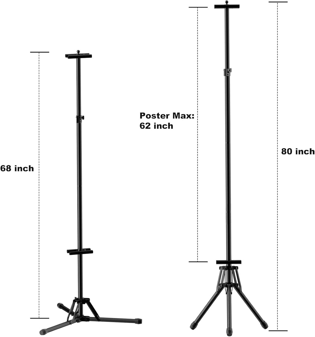 Poster Stands for Display, Double Sided Display Poster Stand | 1 Pack Outdoor Sign Holder with Metal Frame