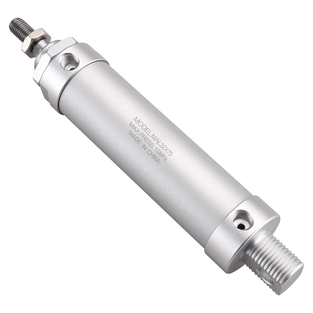 BAOMAIN Mini Pneumatic Air Cylinder 1-1/4" Bore 3" Stroke MAL 32x75