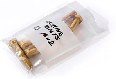 12" x 15" x 4 mil Clear Plastic Reclosable Bags with Zip Top and Writable White Block (Case of 500)