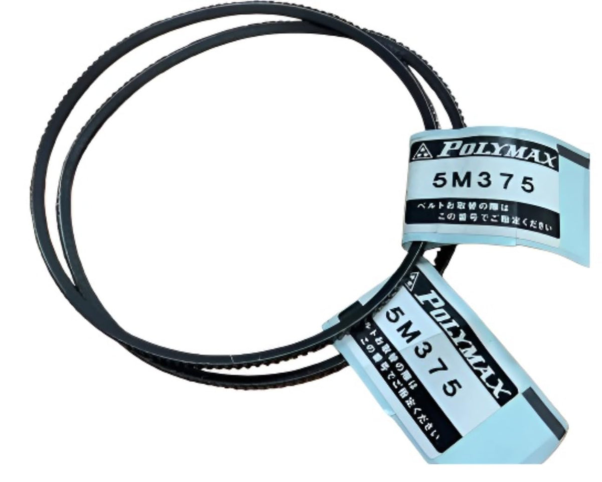 Polymax Polyurethane Wide Angle Belt, 5M365/375/387/400/412/425/437/450/462, High-Performance Industrial Drive Belt Replacement for Industrial Machinery (5M375)