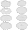 8Pcs Coaster Silicone Epoxy Resin Molds, Irregular Geode Coaster Resin Molds for DIY Crafts, Home Decoration, Making