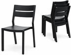 Aluminum Stackable Patio Dining Chairs Set of 4