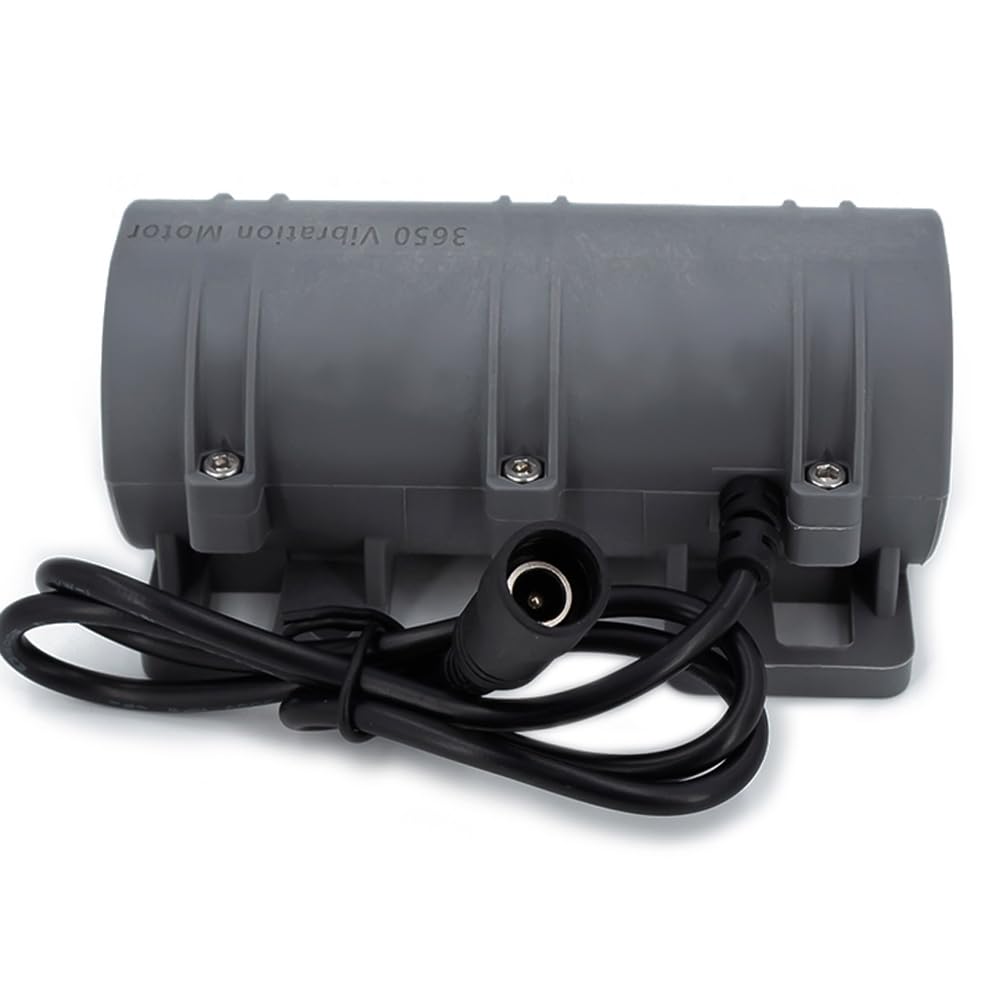 24V DC Motor 3800rpm Strong Vibration Industry Mini Motor with Sturdy Plastic Shell for Massage Bed Chair Medical Instruments (24V Motor+Power)