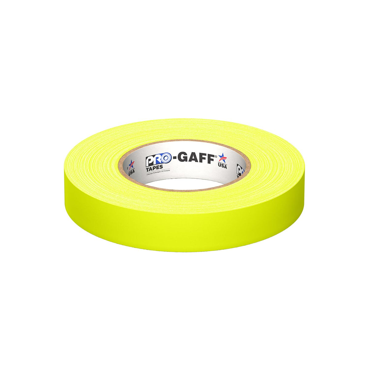 1" Width ProTapes Pro Gaff Premium Matte Cloth Gaffer's Tape With Rubber Adhesive, 50 yds Length x, Fluorescent