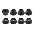 HARFINGTON 8pcs Flanged Sleeve Bearings Plastic Bushings 15.1mm Bore x 17mm OD x 12mm Length Black POM Bushings
