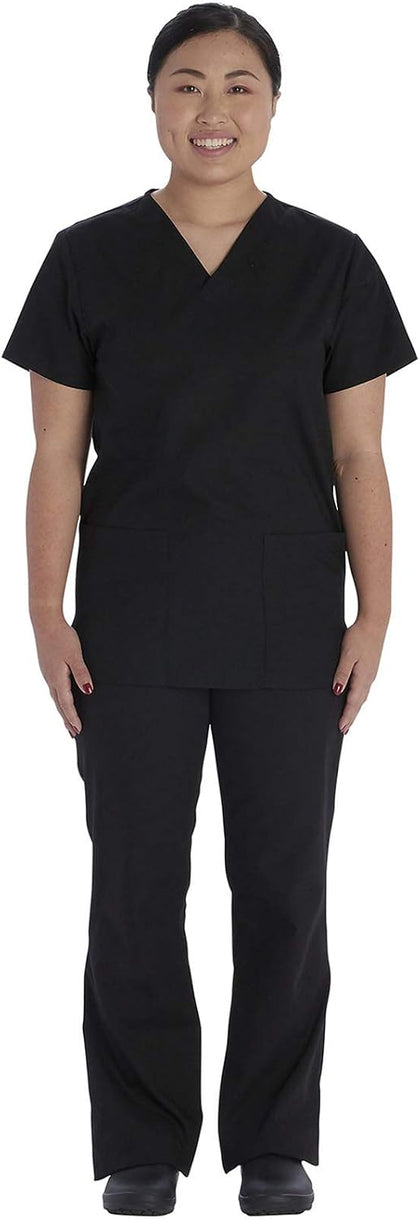 Unisex Scrub Sets V-Neck Top & Drawstring Pant