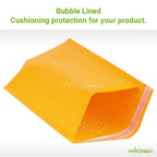 #0 25 PCS 7x9 Inch Kraft Paper Bubble Mailers Padded Envelopes Bags with Peel and Seal for Gift, Packing and